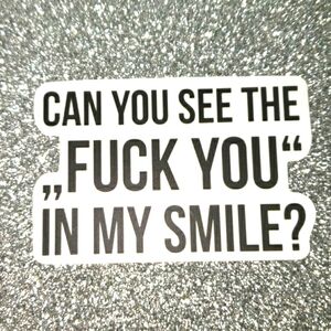 10/$10 Sarcasm WATERPOOF Sticker Quote